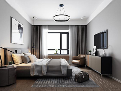 硅藻泥背?墻效果圖-簡(jiǎn)約空間