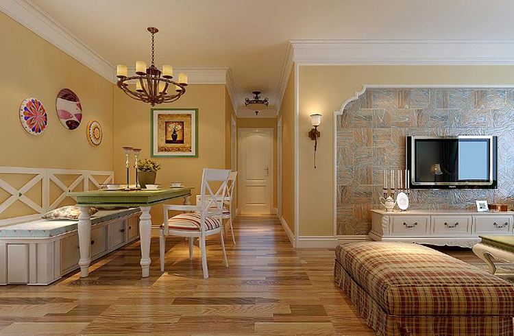 餐廳硅藻泥背景墻