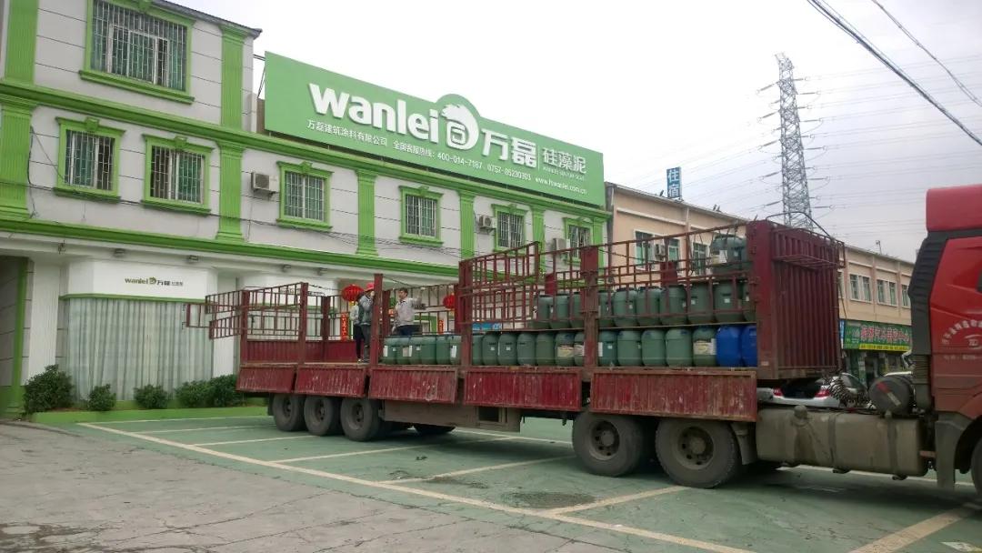 節(jié)后復(fù)工大單 | 今天，又有30噸萬(wàn)磊無(wú)阻力真石漆即將為你的新家添磚加瓦