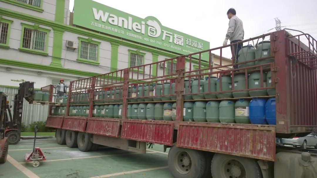 節(jié)后復(fù)工大單 | 今天，又有30噸萬(wàn)磊無(wú)阻力真石漆即將為你的新家添磚加瓦